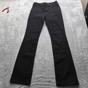 Old Navy Kicker Boot-Cut Mid Rise Womens Size 4 28x30 Jeans Black Stretch Denim‎